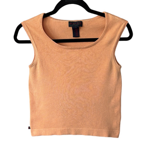 Vintage Ralph Lauren Plaid Label Tank Top 90s Early 2000s Minimal Knit Shell